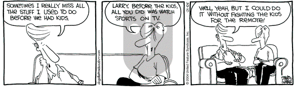 The Buckets on Monday January 5, 2004 Comic Strip