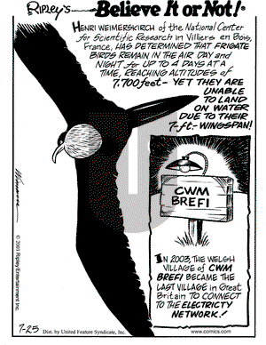 Ripley's Believe It or Not - Friday July 25, 2003 Comic Strip