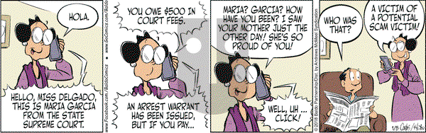 Baldo on Friday January 5, 2018 Comic Strip