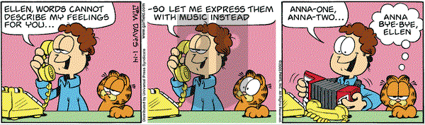 Garfield on Friday January 14, 2005 Comic Strip