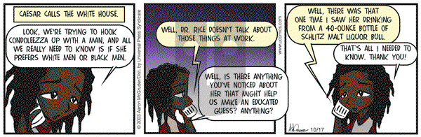 The Boondocks on Friday October 17, 2003 Comic Strip