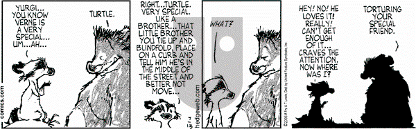 Over the Hedge on Wednesday July 13, 2005 Comic Strip