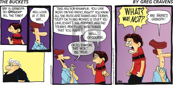 The Buckets on Sunday February 1, 2015 Comic Strip