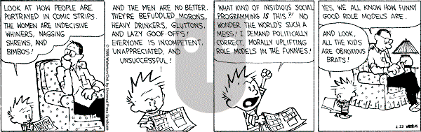 Calvin and Hobbes - Thursday February 23, 1995 Comic Strip