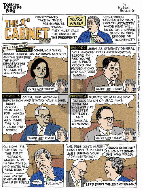 Tom the Dancing Bug on Saturday October 2, 2004 Comic Strip