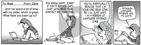 Luann on Saturday February 8, 2003 Comic Strip