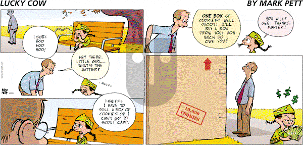 Lucky Cow on Sunday November 25, 2007 Comic Strip