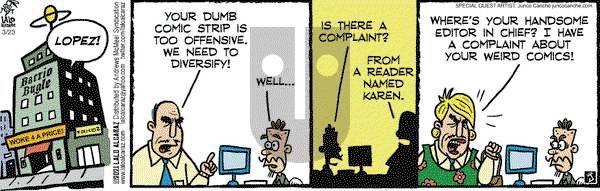 La Cucaracha on Tuesday March 23, 2021 Comic Strip