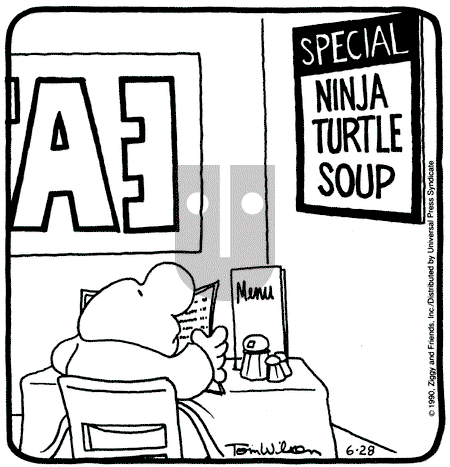 Ziggy - Thursday June 28, 1990 Comic Strip