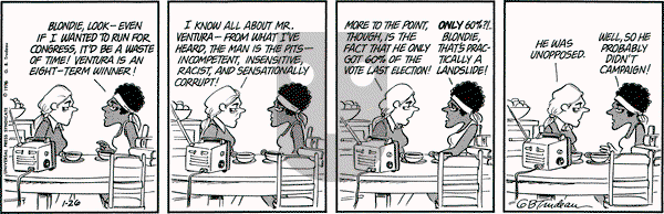 Doonesbury on Monday January 26, 1976 Comic Strip