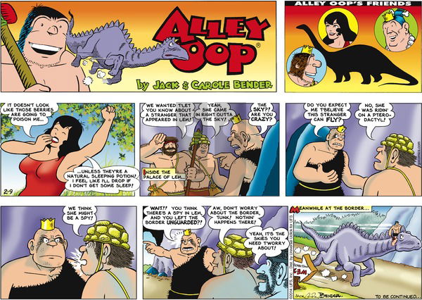 Alley Oop on Sunday February 9, 2014 Comic Strip