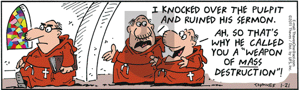 Frank and Ernest on Friday January 21, 2011 Comic Strip