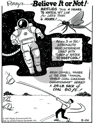 Ripley's Believe It or Not on Tuesday August 26, 1997 Comic Strip
