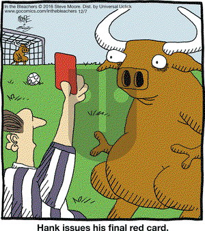 In the Bleachers - Wednesday December 7, 2016 Comic Strip