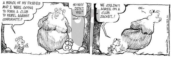 The Grizzwells on Saturday April 26, 1997 Comic Strip
