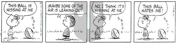 Peanuts on Friday September 23, 1977 Comic Strip