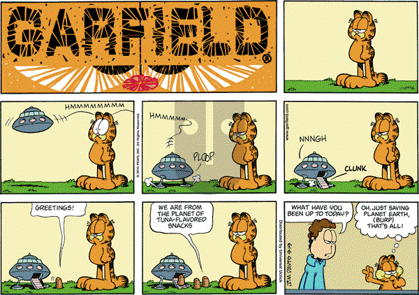 Garfield - Sunday September 19, 2010 Comic Strip