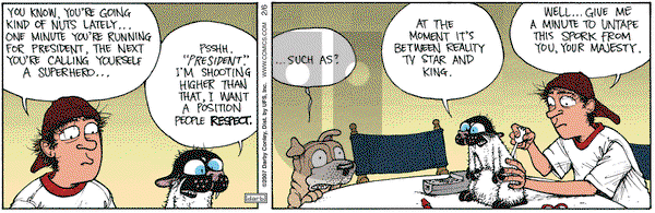 Get Fuzzy on Tuesday February 6, 2007 Comic Strip