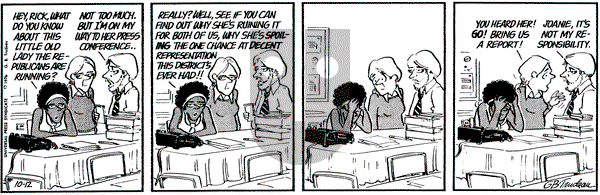 Doonesbury on Tuesday October 12, 1976 Comic Strip