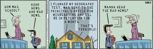 Grand Avenue on Tuesday February 20, 2024 Comic Strip