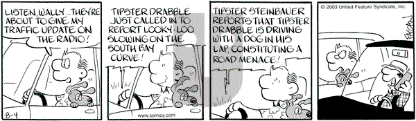 Drabble on Monday August 4, 2003 Comic Strip