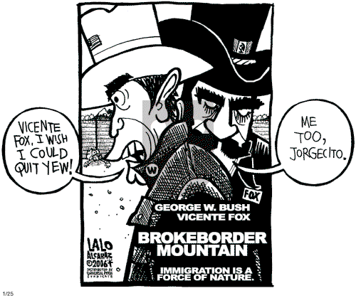 Lalo Alcaraz on Wednesday January 25, 2006 Comic Strip
