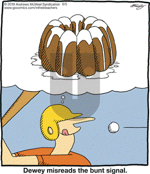 In the Bleachers on Wednesday June 5, 2019 Comic Strip