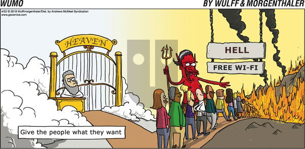 WuMo on Sunday April 22, 2018 Comic Strip
