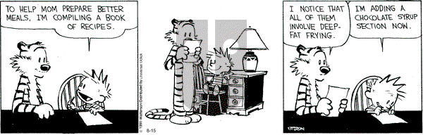 Calvin and Hobbes on Saturday August 15, 2015 Comic Strip