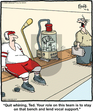 In the Bleachers on Tuesday April 6, 1999 Comic Strip