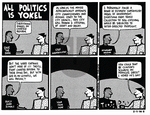 Ted Rall on Saturday September 12, 1998 Comic Strip