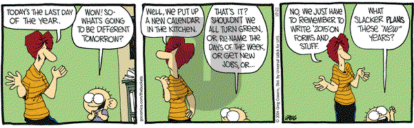 The Buckets on Wednesday December 31, 2014 Comic Strip