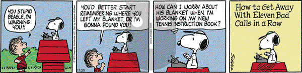 Peanuts - Tuesday November 29, 2022 Comic Strip