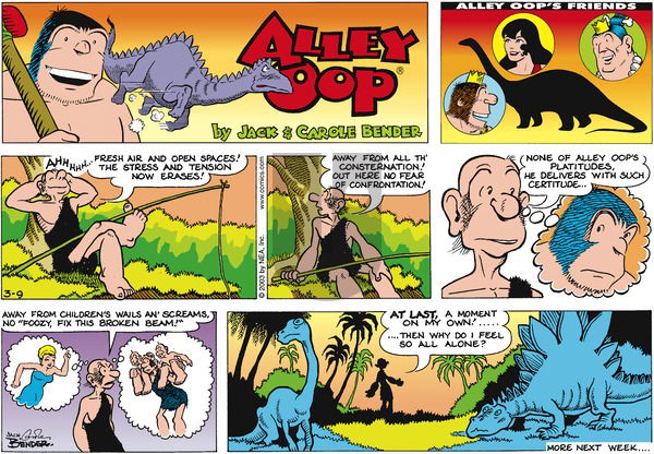 Alley Oop on Sunday March 9, 2003 Comic Strip