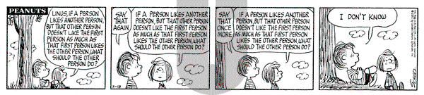 Peanuts - Saturday March 13, 1971 Comic Strip