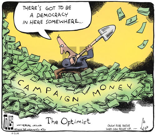 Tom Toles on Sunday November 2, 2014 Comic Strip