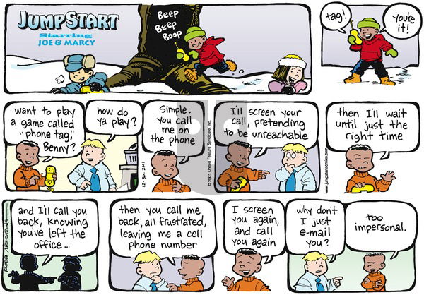 JumpStart on Sunday December 30, 2001 Comic Strip