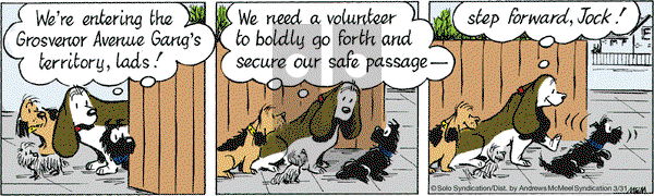 Fred Basset on Friday March 31, 2017 Comic Strip