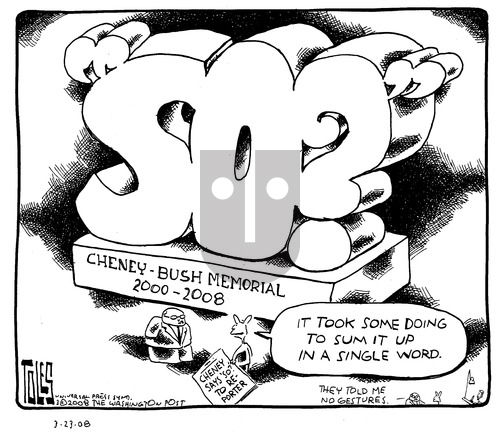 Tom Toles on Sunday March 23, 2008 Comic Strip