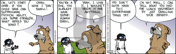 Get Fuzzy on Monday January 9, 2012 Comic Strip