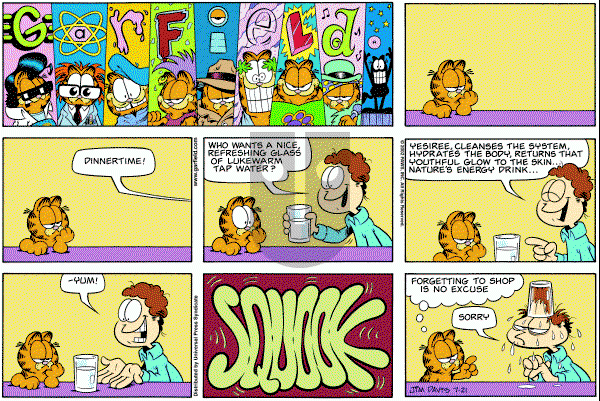 Garfield - Sunday July 21, 2002 Comic Strip