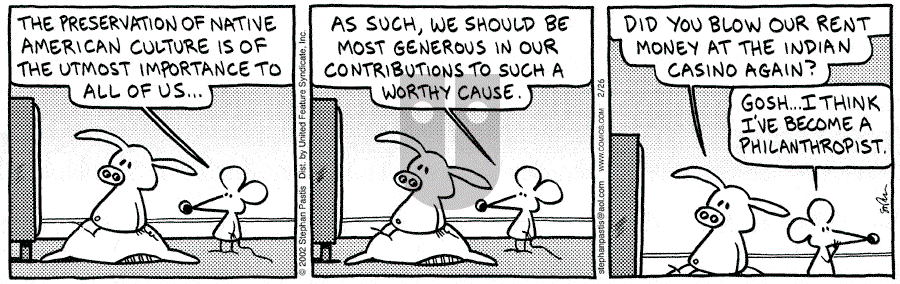 Pearls Before Swine - Tuesday February 26, 2002 Comic Strip