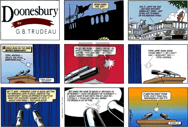 Doonesbury on Sunday April 26, 1992 Comic Strip
