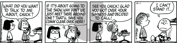Peanuts - Friday September 1, 1978 Comic Strip