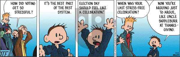 Frazz on Tuesday November 3, 2020 Comic Strip