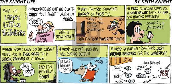 The Knight Life on Sunday April 14, 2013 Comic Strip