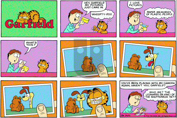 Garfield on Sunday March 14, 1982 Comic Strip