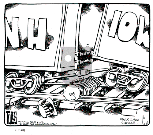 Tom Toles on Friday January 4, 2008 Comic Strip