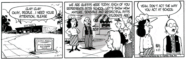 Luann on Saturday September 2, 1995 Comic Strip