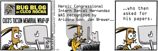 La Cucaracha on Monday January 24, 2011 Comic Strip